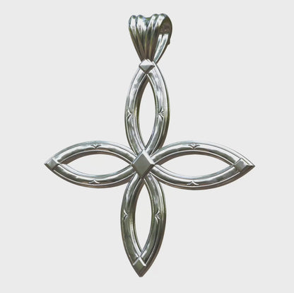 Video: Silver or White Gold Ichthys Cross