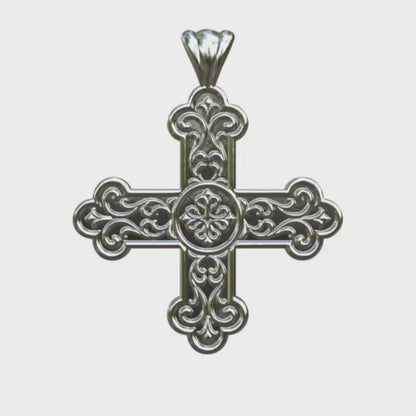 Video - Silver Byzantine Cross