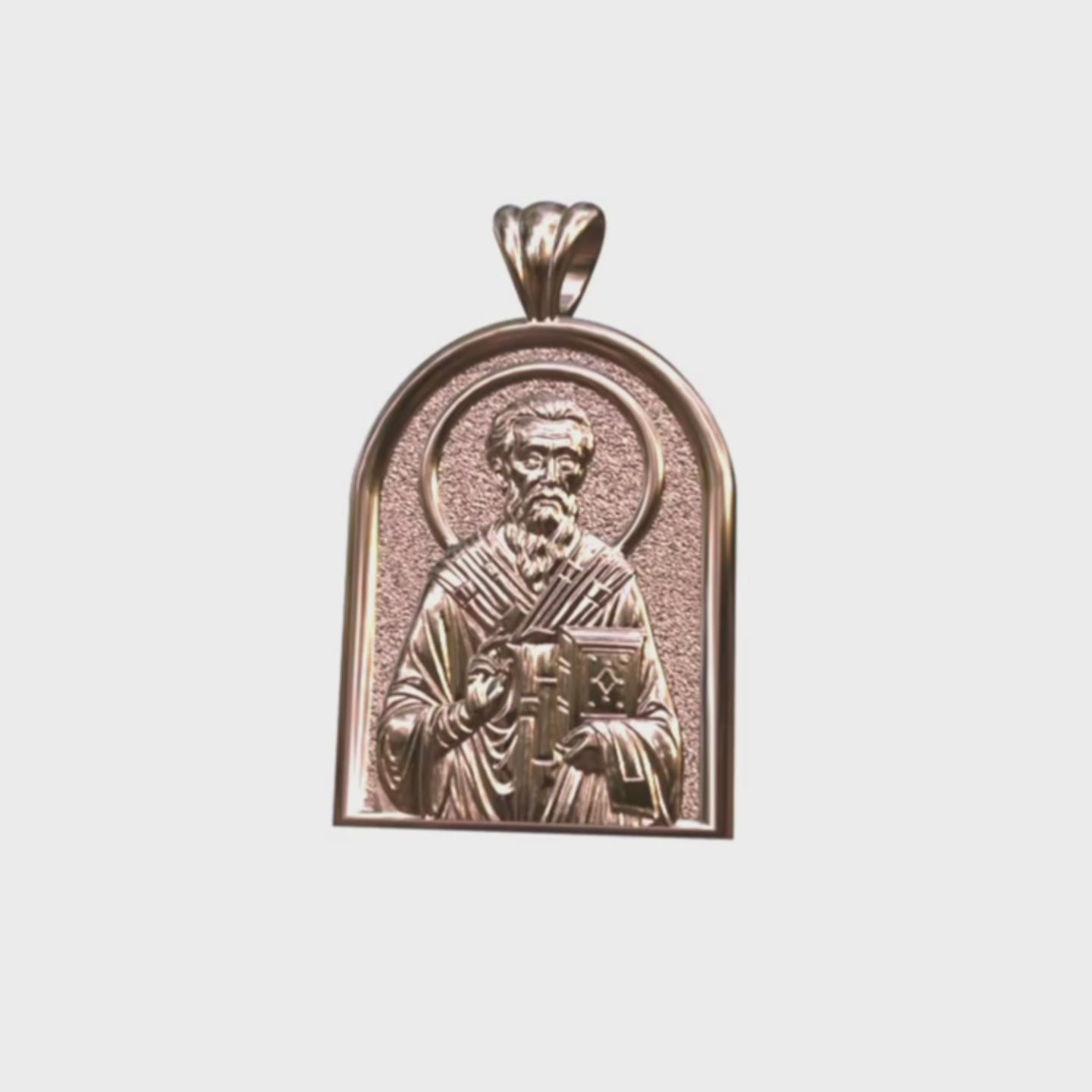 Video: Cyprian of Carthage Rose Gold Apse Pendant
