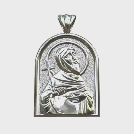 Video - Silver Coptic Saint Anthony the Great Apse Pendant