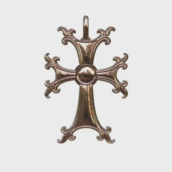 Video - Rose Gold Modern Armenian Cross