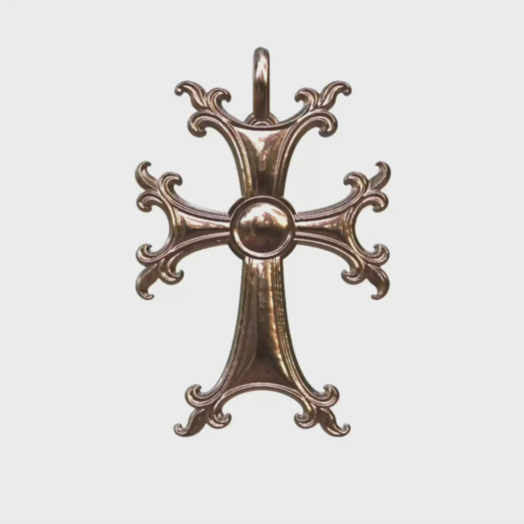 Video - Rose Gold Modern Armenian Cross