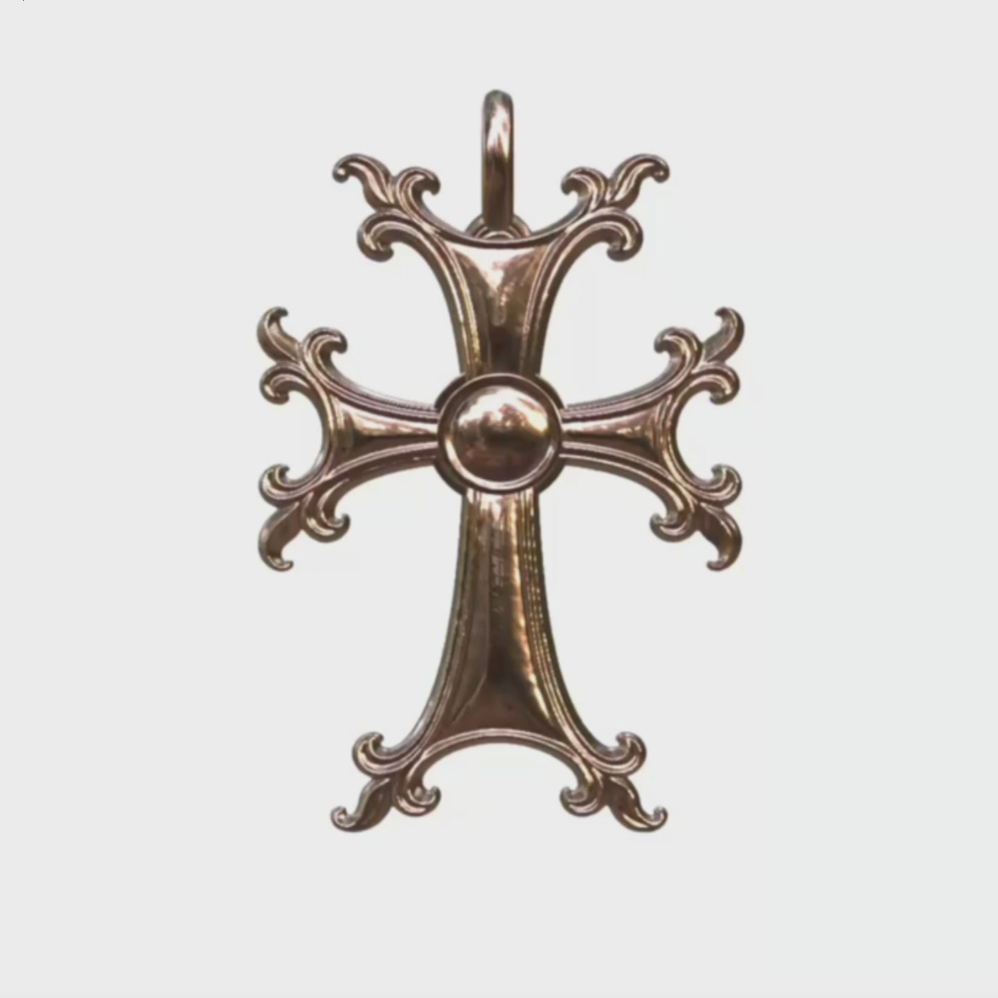 Video - Rose Gold Modern Armenian Cross