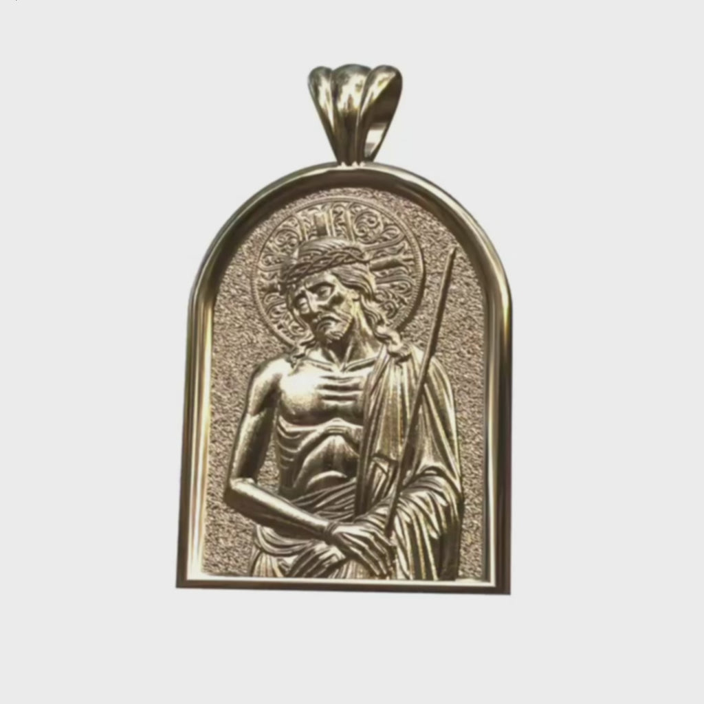 Video - Yellow Gold Extreme Humility Apse Pendant