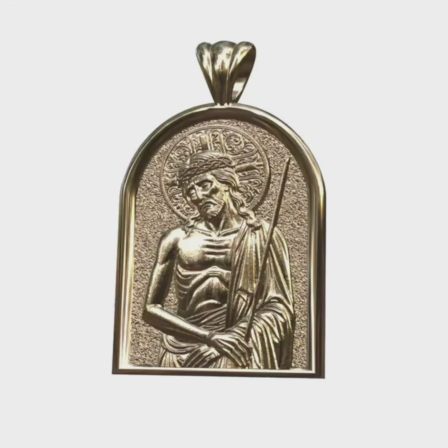 Video - Yellow Gold Extreme Humility Apse Pendant