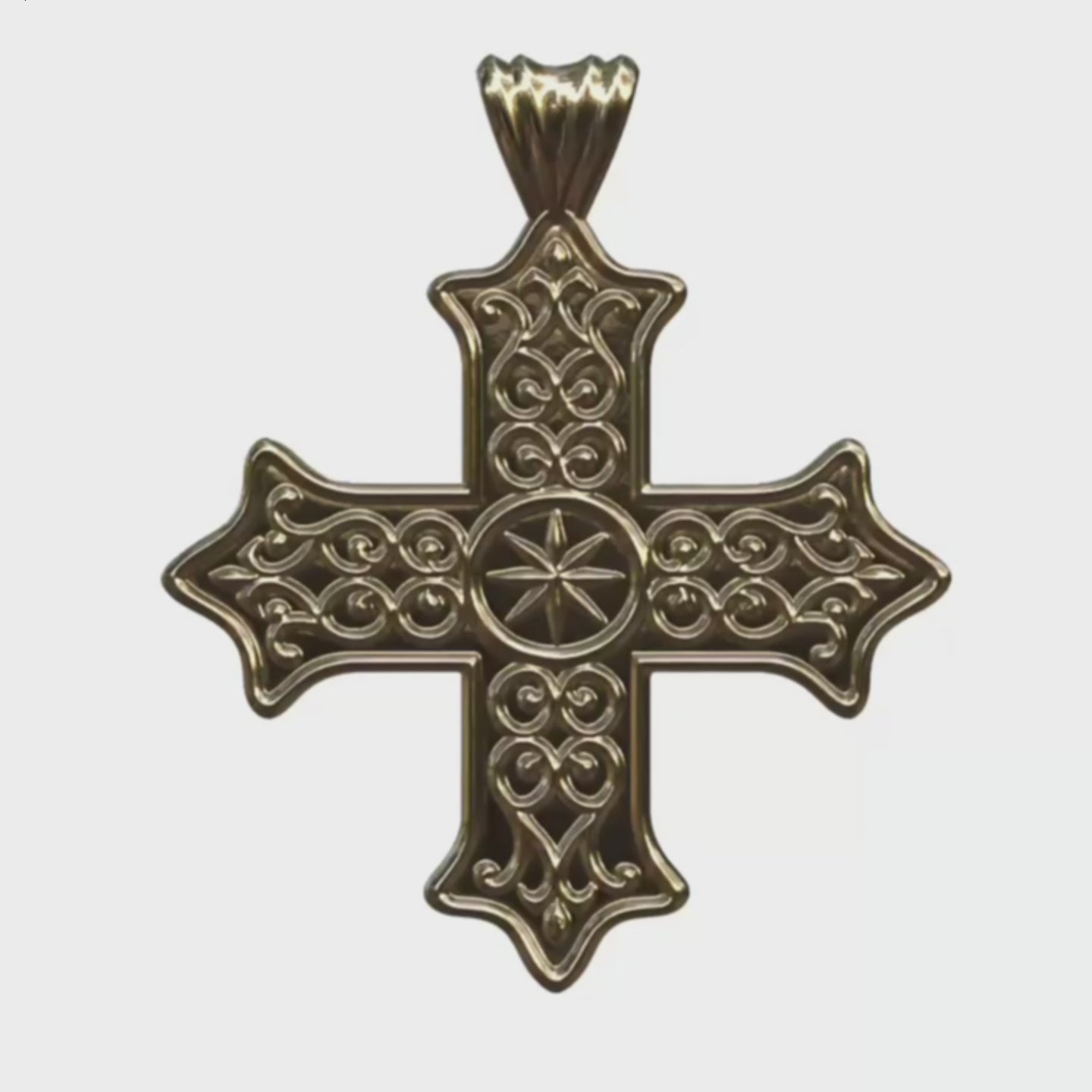 Video - Gold Coptic Cross