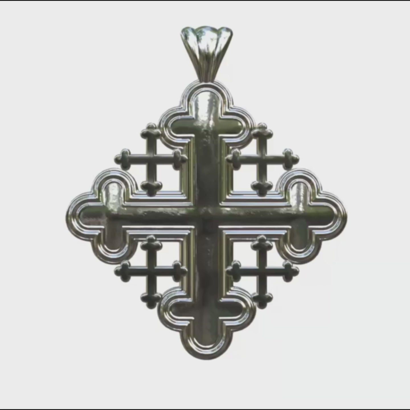 Video - Silver Jerusalem Cross