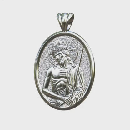Video - Silver Extreme Humility Oval Pendant